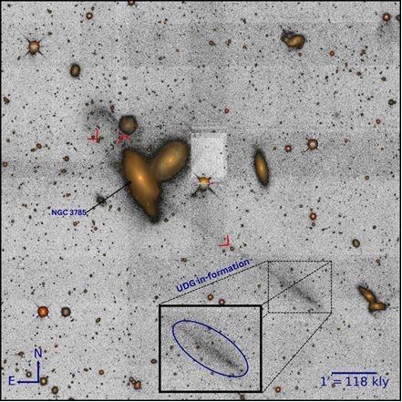 Nascent galaxy discovered